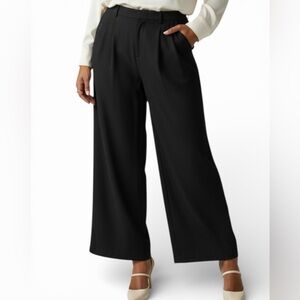 GAP Dark Twill Wide-Leg Women's Pants